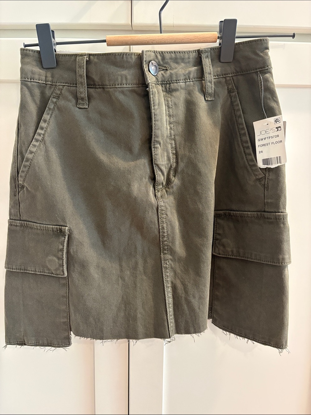Joe's Jeans Olive Green Cargo Skirt